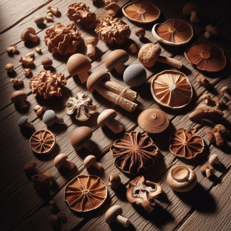 dried mushrooms
